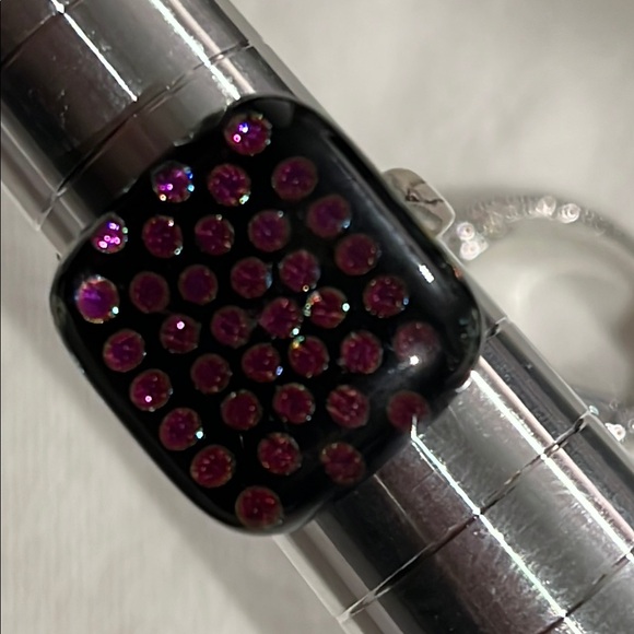 NWOT artisan dichroic glass on sterling ring 6 - Picture 4 of 4